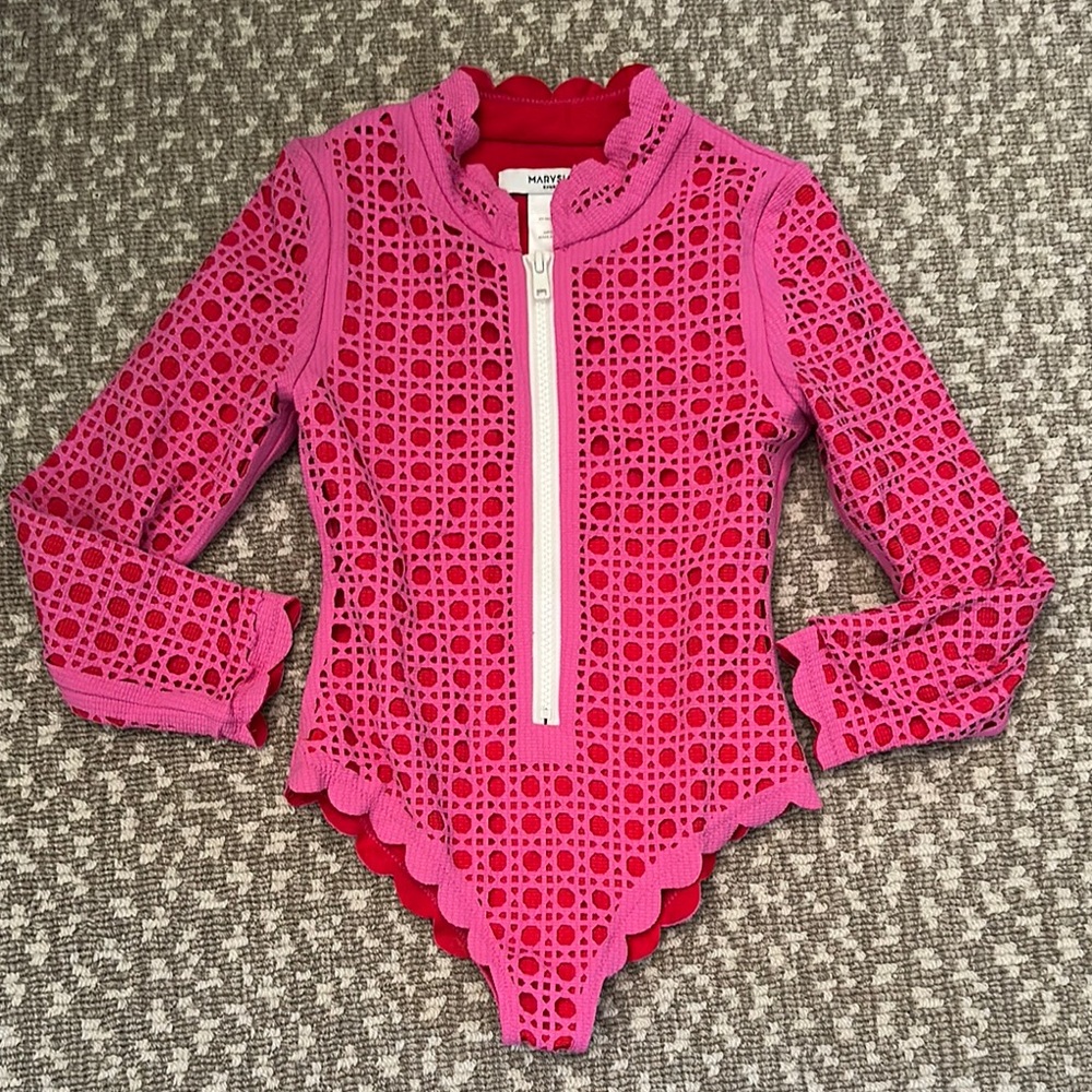 Marysia Bumby North Sea Rashguard in Orchid Cane